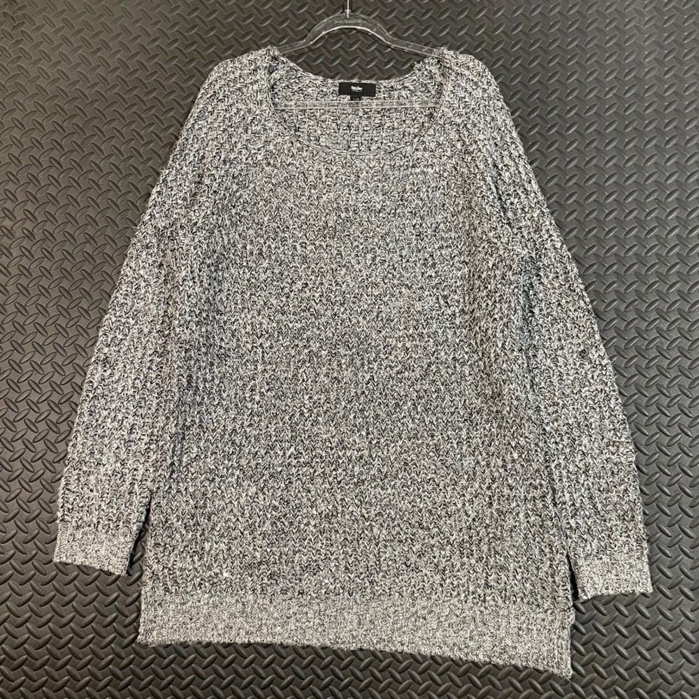 Massimo‎ Gray Heather Scoop Neck Pullover Sweater Women's Size XXL Casual Wear